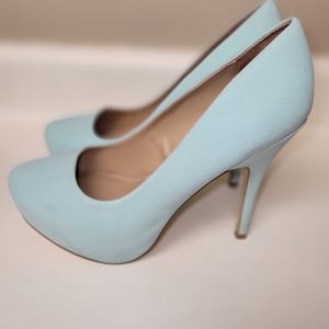 High heels aqua